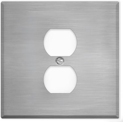 Cubiertas salida acero inox 5.5x5.5pulg dúplex