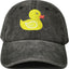 Sombrero béisbol bordado pato amarillo unisex ajustable