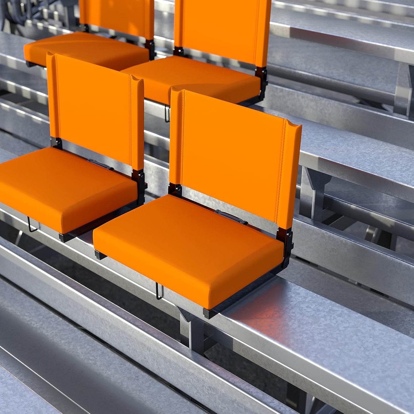 Silla estadio ligera asiento acolchado 500lb