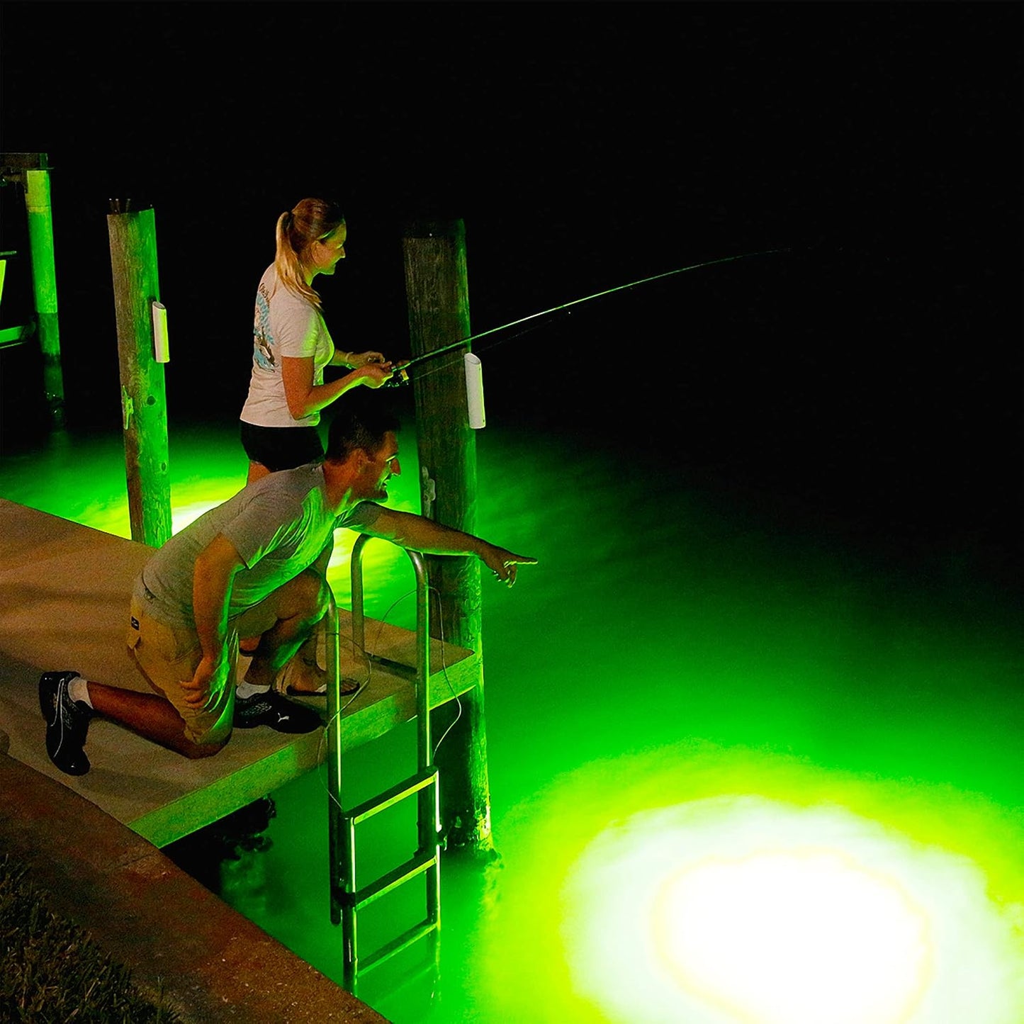 Luz subacuática 175W para peces agua dulce o salada