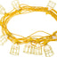 Cuerda luz temporal metal 10 luces 100ft 300V amarillo