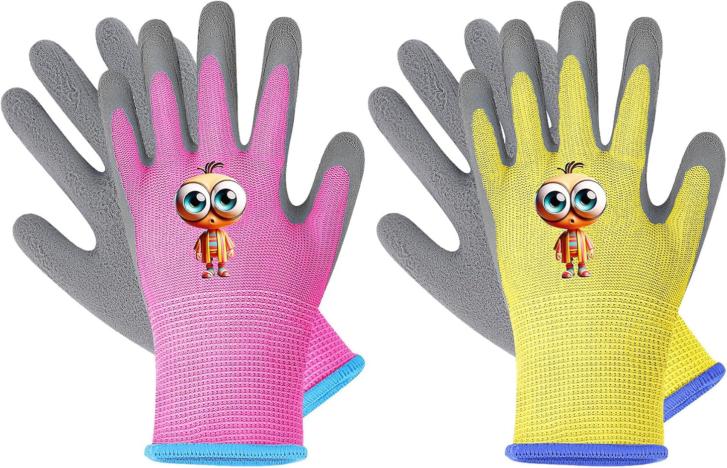 Guantes jardinería niños 3-5 años antideslizantes de goma