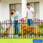 Valla jardín metal 81x61cm 5 paneles 3mt anti animales