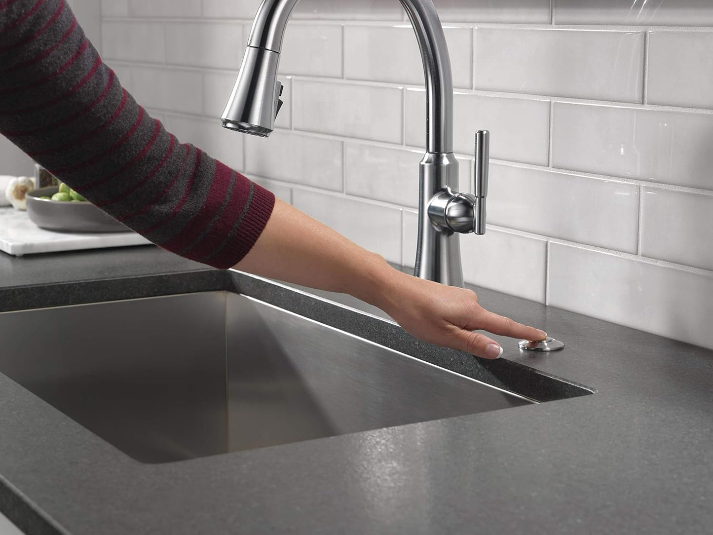 Interruptor aire basura Delta 72050 acero inox