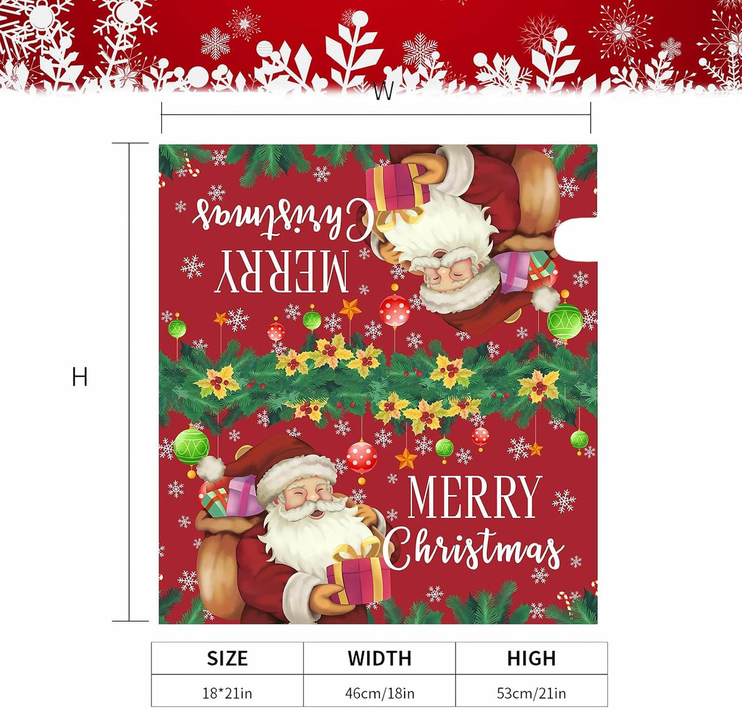 Cubierta magnética buzn xmas 21x18" decoración jardín