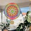 Molinillo viento mandala 12" decoración jardín