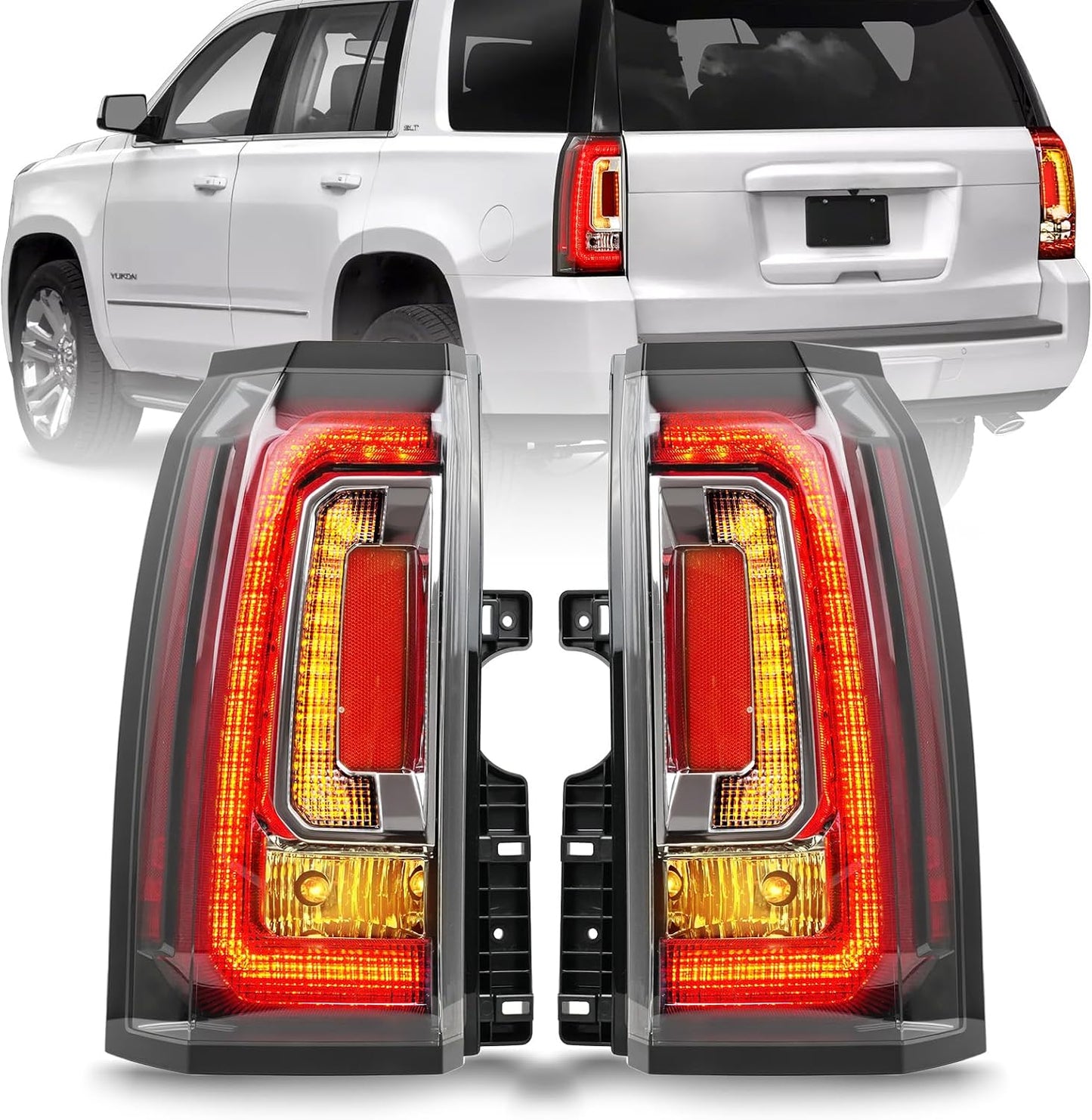 Luces traseras LED para GMC Yukon Denali 15-20 con bombillas