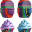 Forros cupcakes 200 tazas papel fiesta mexicana coloridas