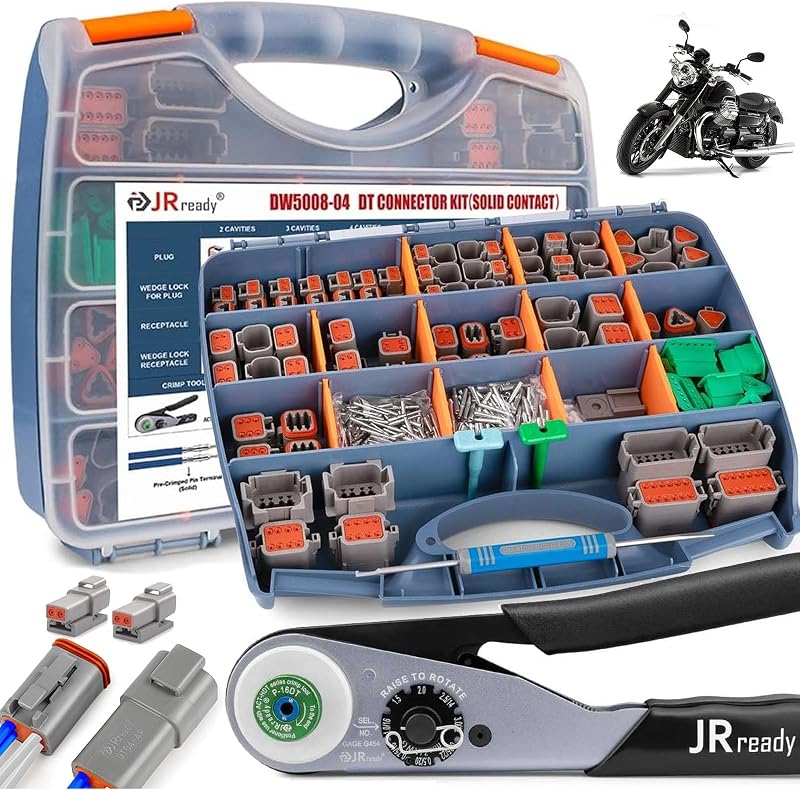 Kit conectores Deutsch 2-12 pines grises impermeables