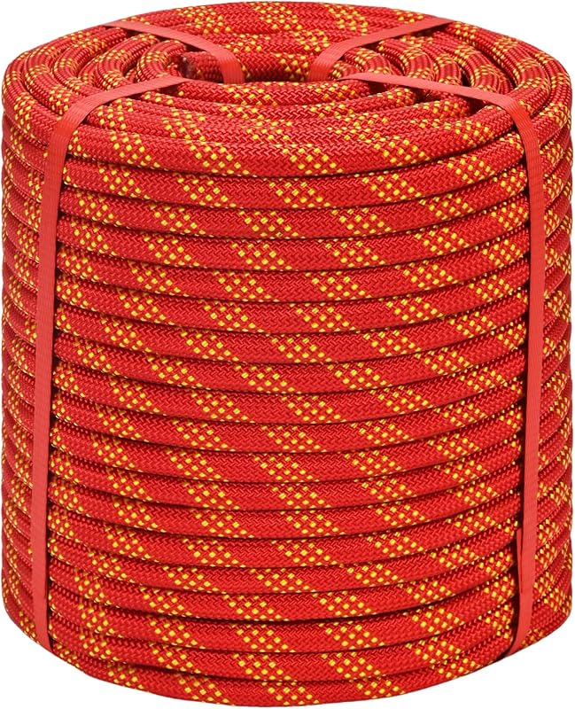 Cuerda Aparejo Roja 1/2" x250 ft Estática Escalada Tala