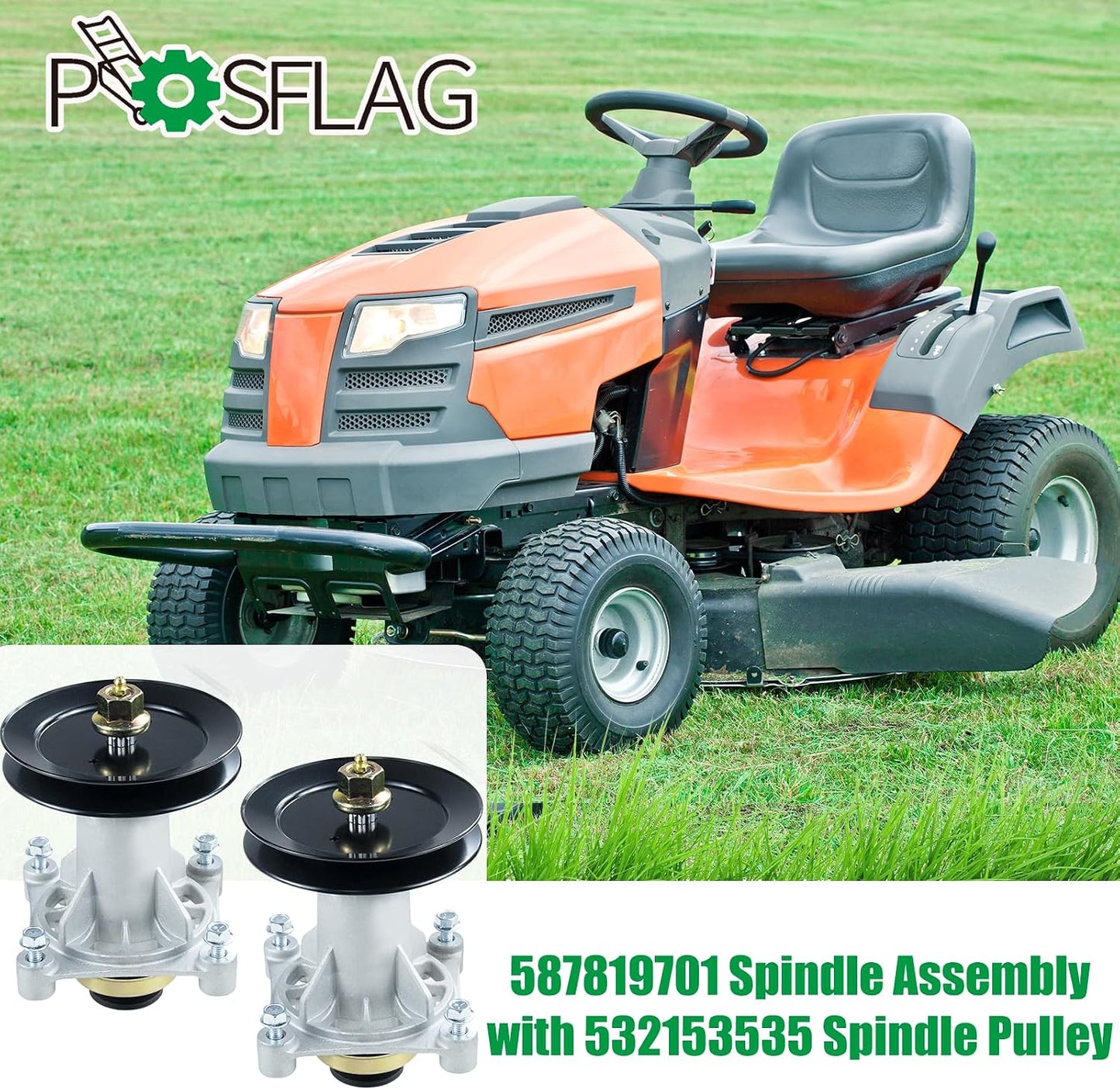 2 Kits Montaje Husillo Engrasado con Polea