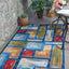 Alfombra Polipropileno beige círculos abstractos