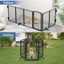 Puerta para perros y gatos metal plegable 32" de alto