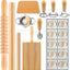 Set 12 Pzas Moldes Raviolis Prensador Rodillo Tabla Gnocchi