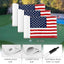 Bandera golf EE.UU. 8x6" nailon 420D doble cara