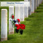 Set 2 Jarrones Cementerio con Soporte Flores Plástico