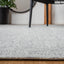 Alfombra decorativa lana hecha a mano 3x5ft gris