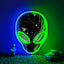 Letrero neón alienígena led atenuable decoración pared