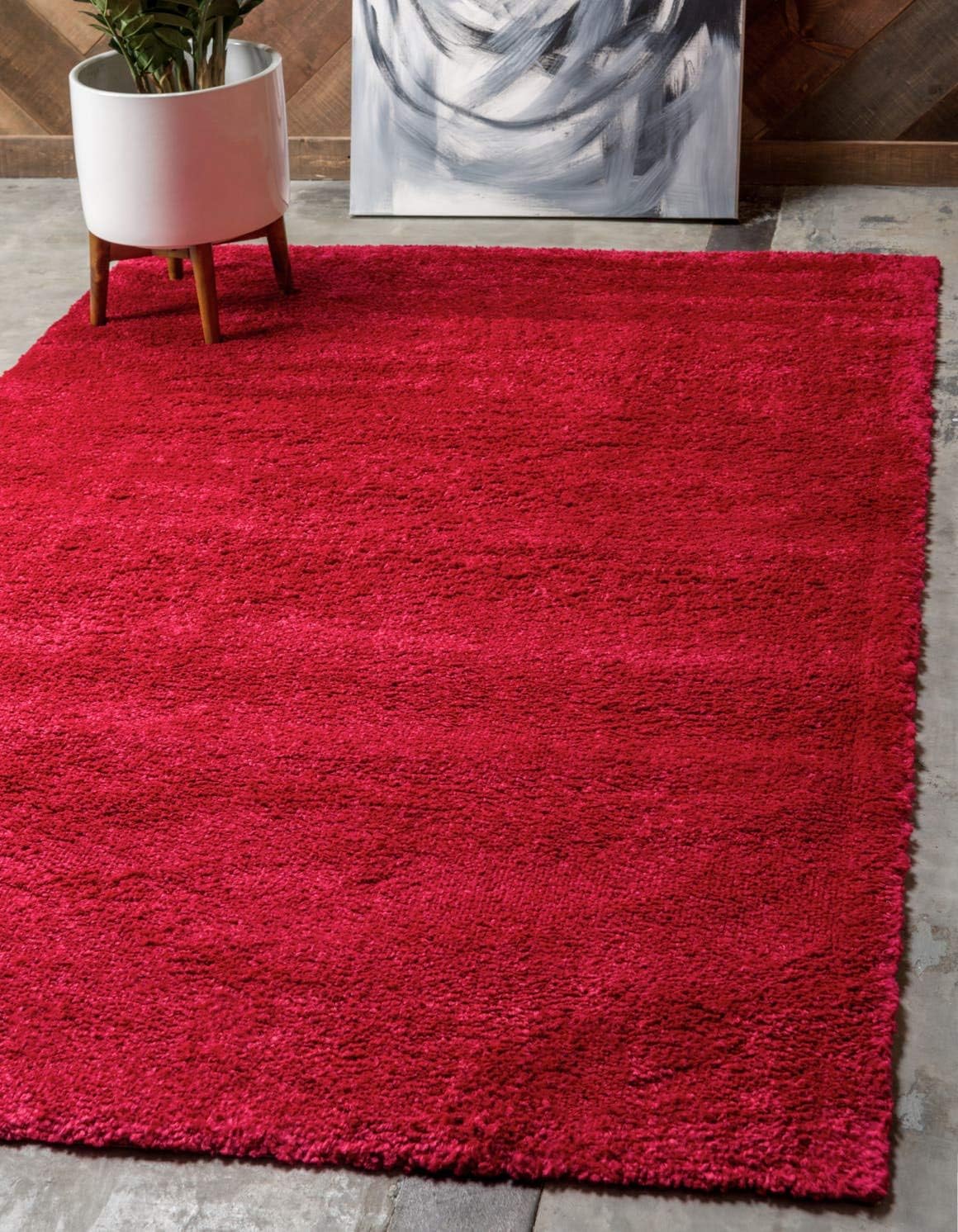Alfombra área Calabasas 3x3x5x3" rectangular rojo