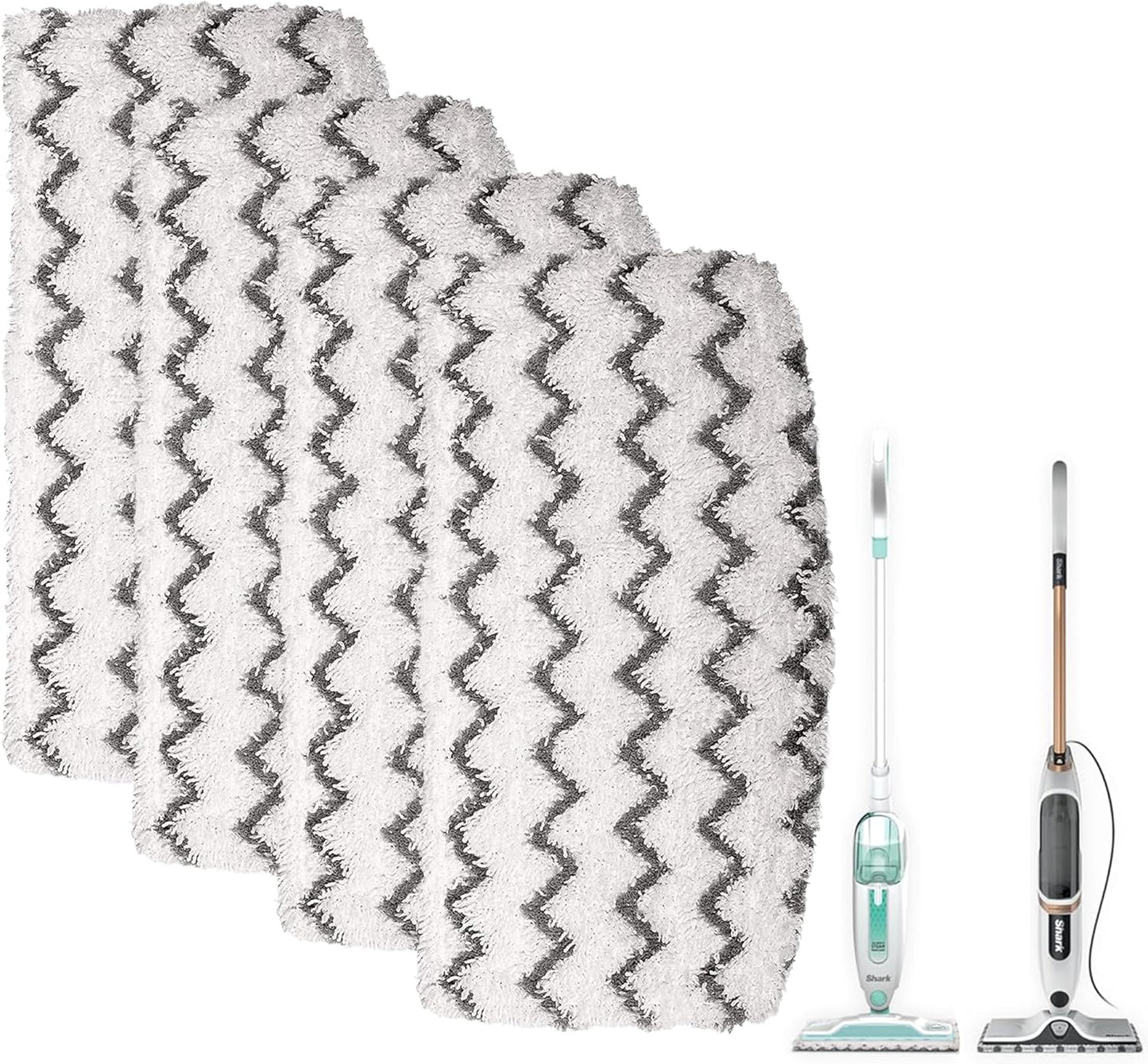 4 Pzas Almohadillas Microfibra Repuesto Shark S1000