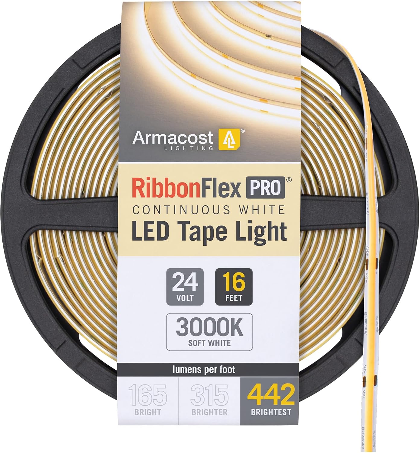 Cinta led Ribbonflex Pro 24v blanco cob 3000k 5m
