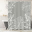 Cortina ducha tela verde salvia hojas Monstera 72x72pulg