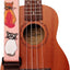 Correa ukelele cuero genuino y lona suave