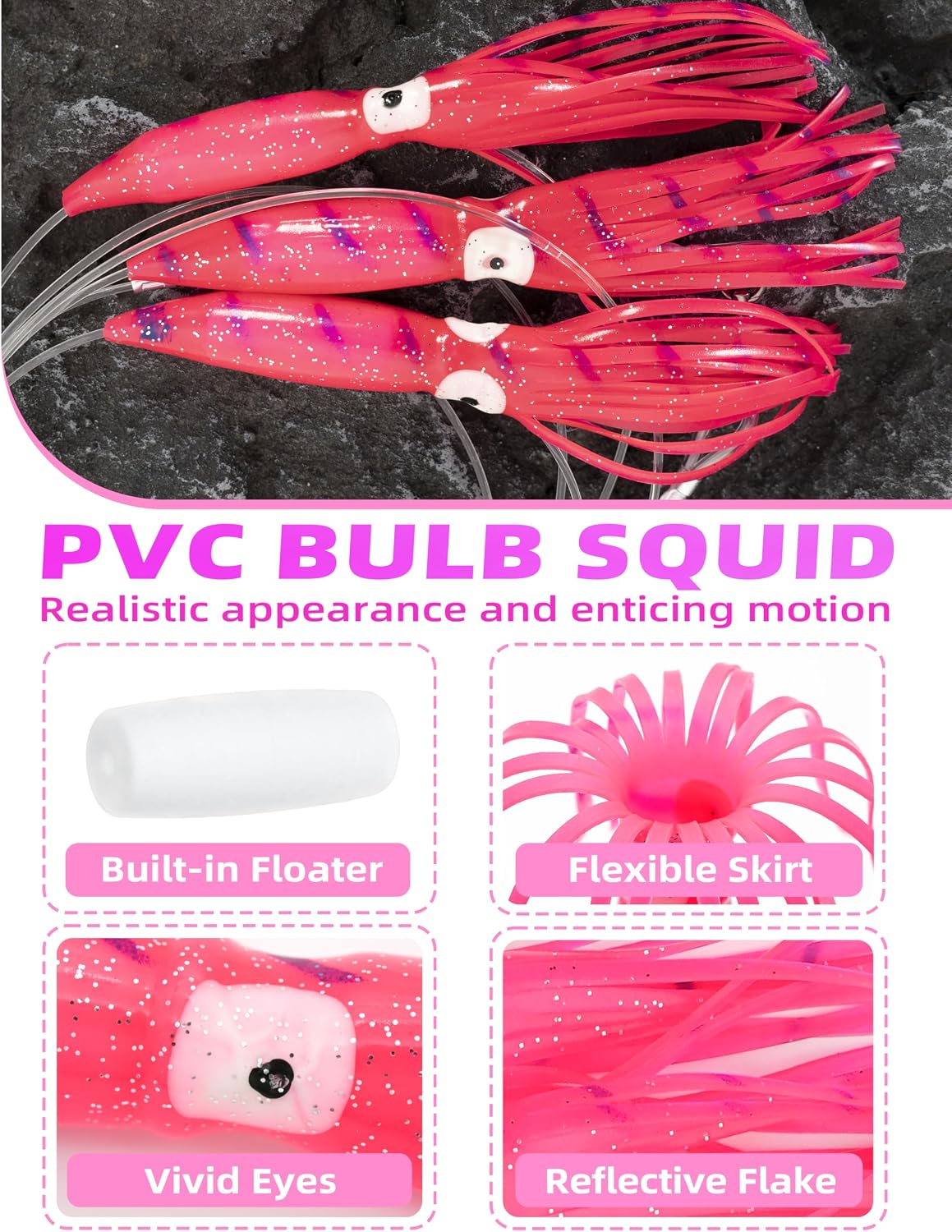 Barra esparcidora pesca 18/36pulg acero inox 316 para wahoo