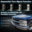 Luces laterales LED secuencial blancas para Chevy C/KC10