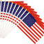 50 Banderas EE.UU. en Palo 5.5x8.3" Carnaval