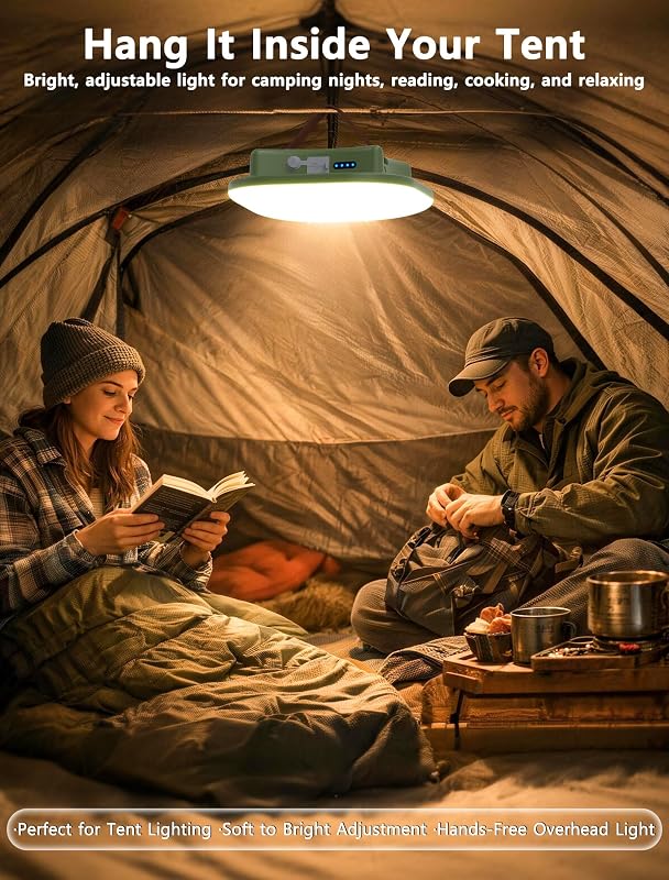 Luz recargable campamento 4000lm 60h IP65 con base magnética
