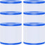 Filtro piscina tipo D 3 3/4x4 1/4 pulg 6 Pzas