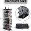 Organiz. zapatos colgante 6 estantes transparente malla