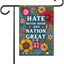 Bandera jardín anti trum*p hate never made any nation