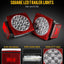 Faros LED sumergibles 12V para remolque barco rojo blanco