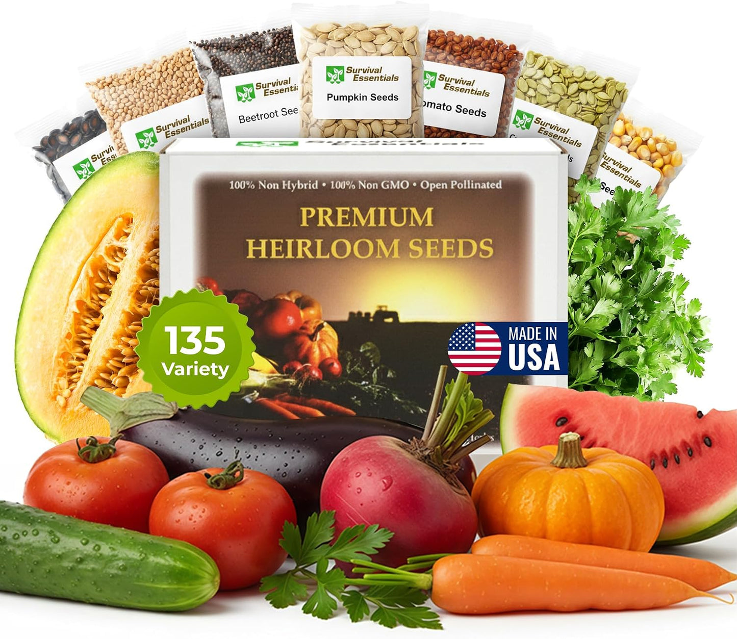 Semillas para plantar verduras frutas hierbas 135 variedades