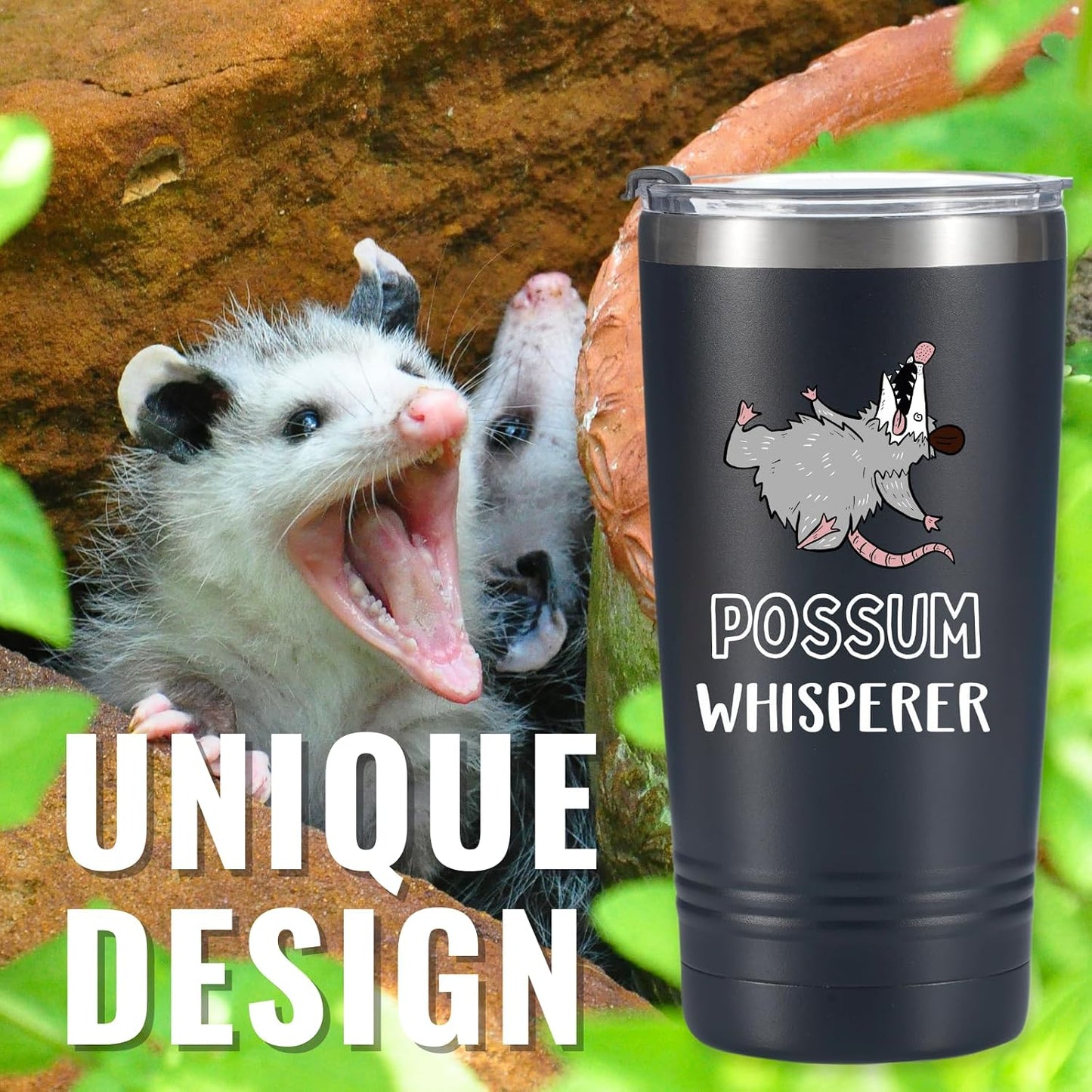 Vaso 20oz a prueba de derrames con tapa regalo negro