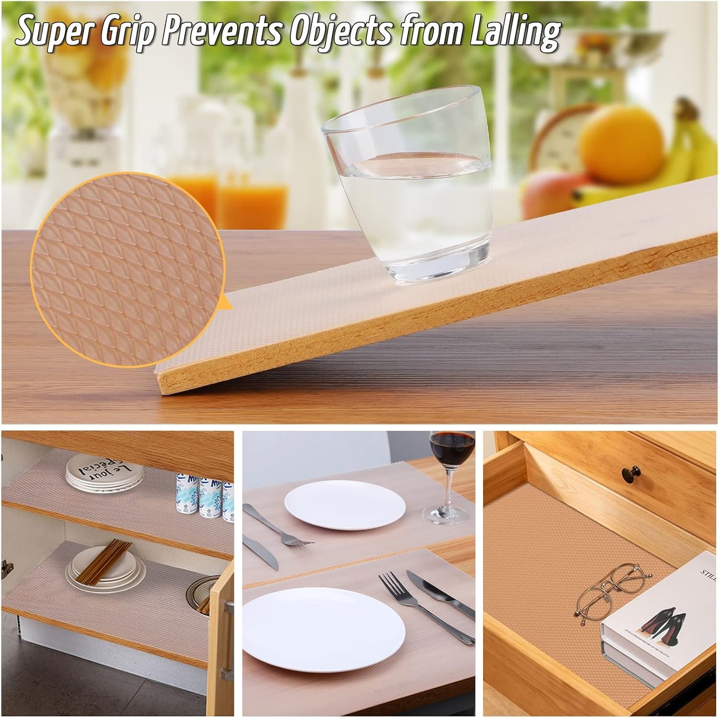 Forro antiderrap cajón cocina 12pulg x 20ft