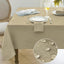 Mantel lino sintético 60x120pulg impermeable para mesa grande