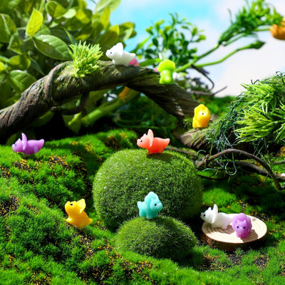 120 Pzas figuras resina mini dinosaurios hadas jardín musgo