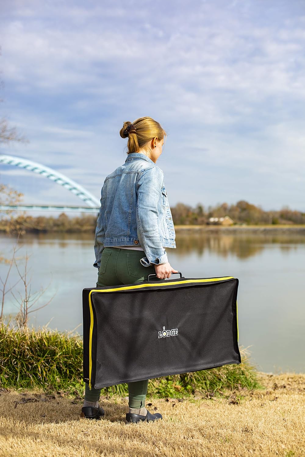 Bolsa mesa cocina al aire libre duradera resistente negro