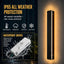 2 Lámpara pared exterior 31" LED negra IP65 regulable