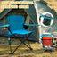 2 Silla camping plegable con portavasos 225lb azul