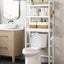 Organiz. baño sobre inodoro 3 niveles 10x25x67" blanco