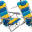 2 Silla playa plegable 5 posiciones con toallero y bolsa