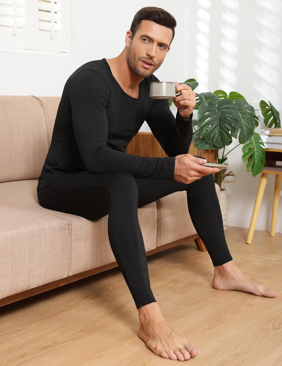 3 Pzas Ropa Interior Térmica Hombre Forro Polar Cálido