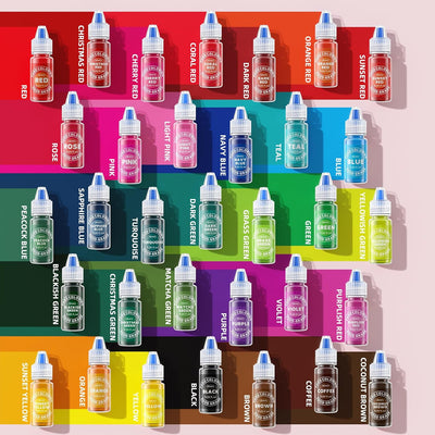 Colorante alimenticio líquido 33 colores para glaseado pasteles