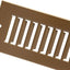 Rejilla ventilación 4x10pulg cubierta registro HVAC marrón