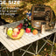 Mesa campamento plegable aluminio 4-6 personas color blanco