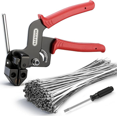 Kit sujeción cables acero inox 11.8pulg 110 bridas UV